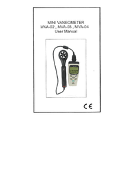 Thumbnail of document Manual - Series MVA Mini-Vane Thermo-Anemometer